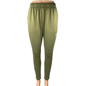 Gymshark Arrival Men's Green Elastic Waist Tapered Fitness Joggers Pants Size S